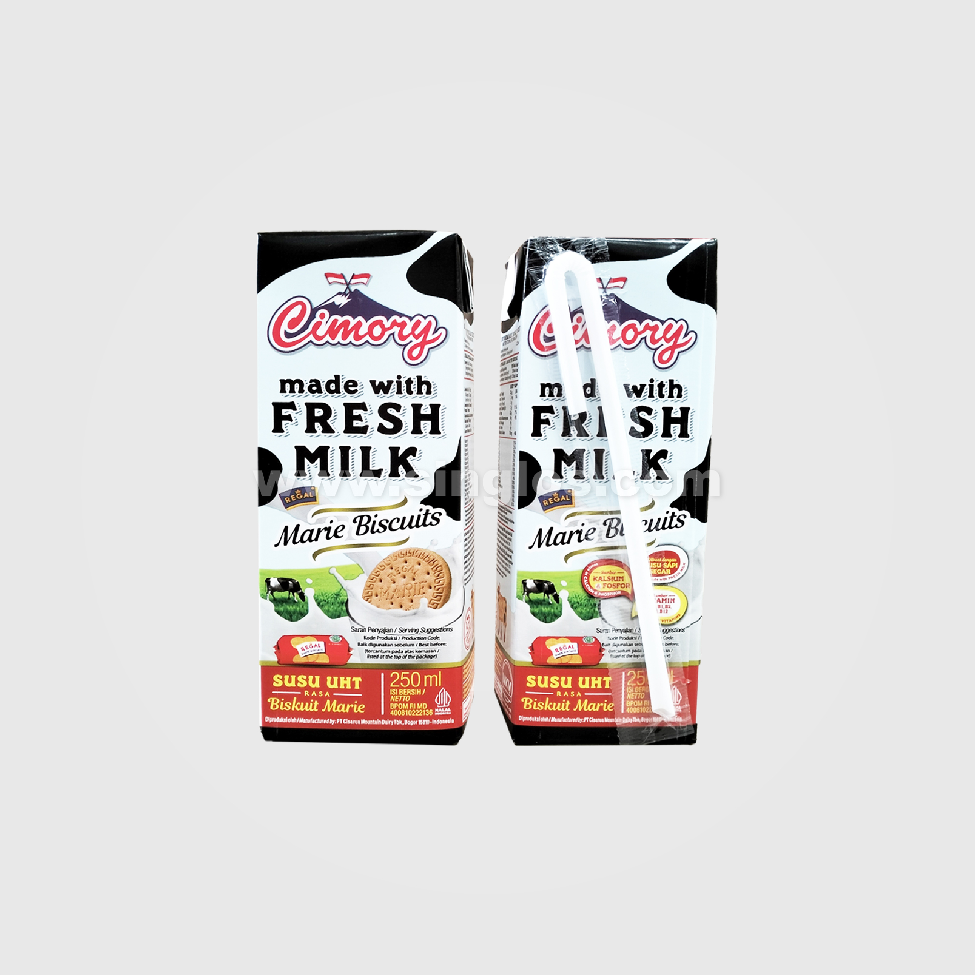 Cimory Fresh Milk UHT 250ML x 24 Marie Biscuit