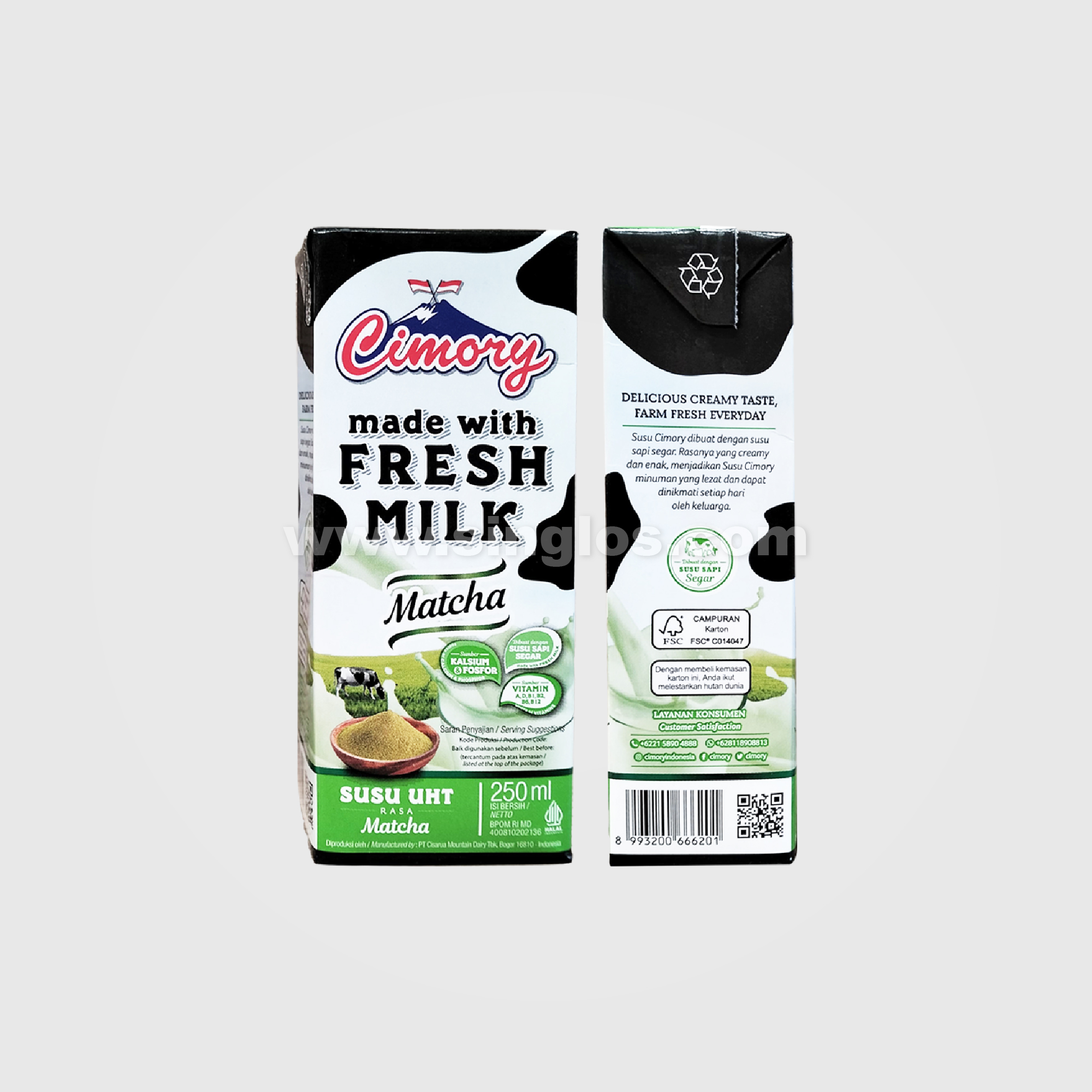 Cimory Fresh Milk UHT 250ML x 24 Matcha